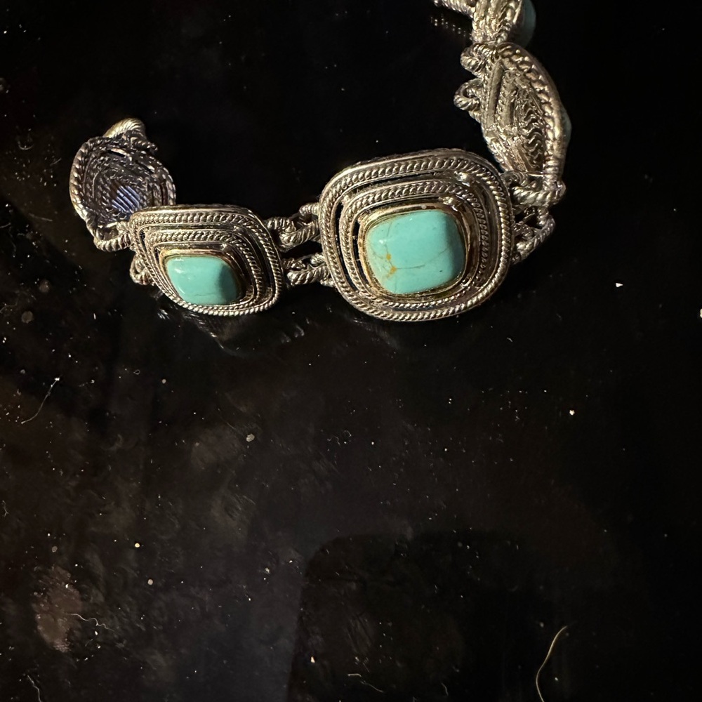 Silver and Turquoise Bracelet